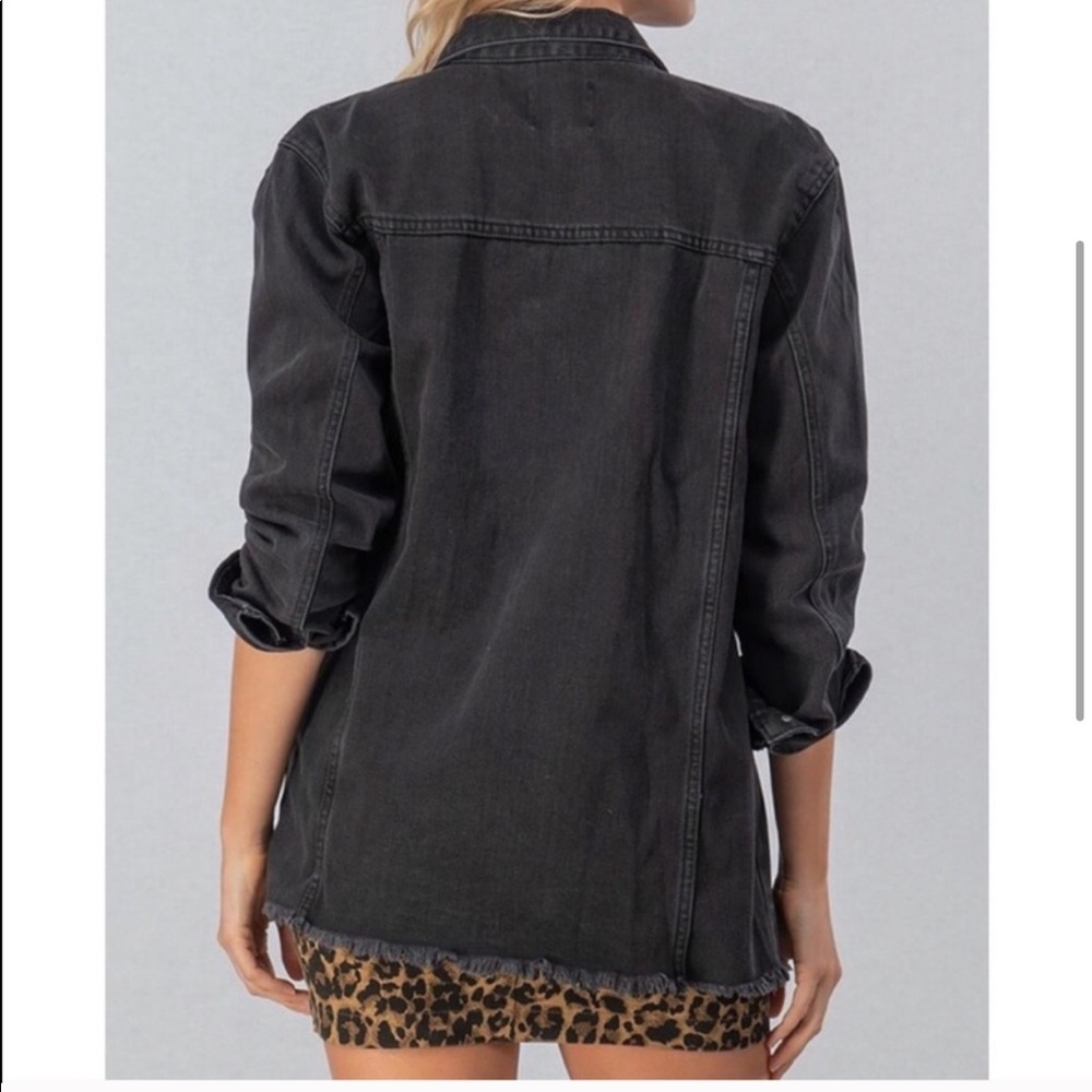 Distressed Jean Jacket - Picture 6 of 8